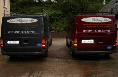 ocon plastering limited company vans about us